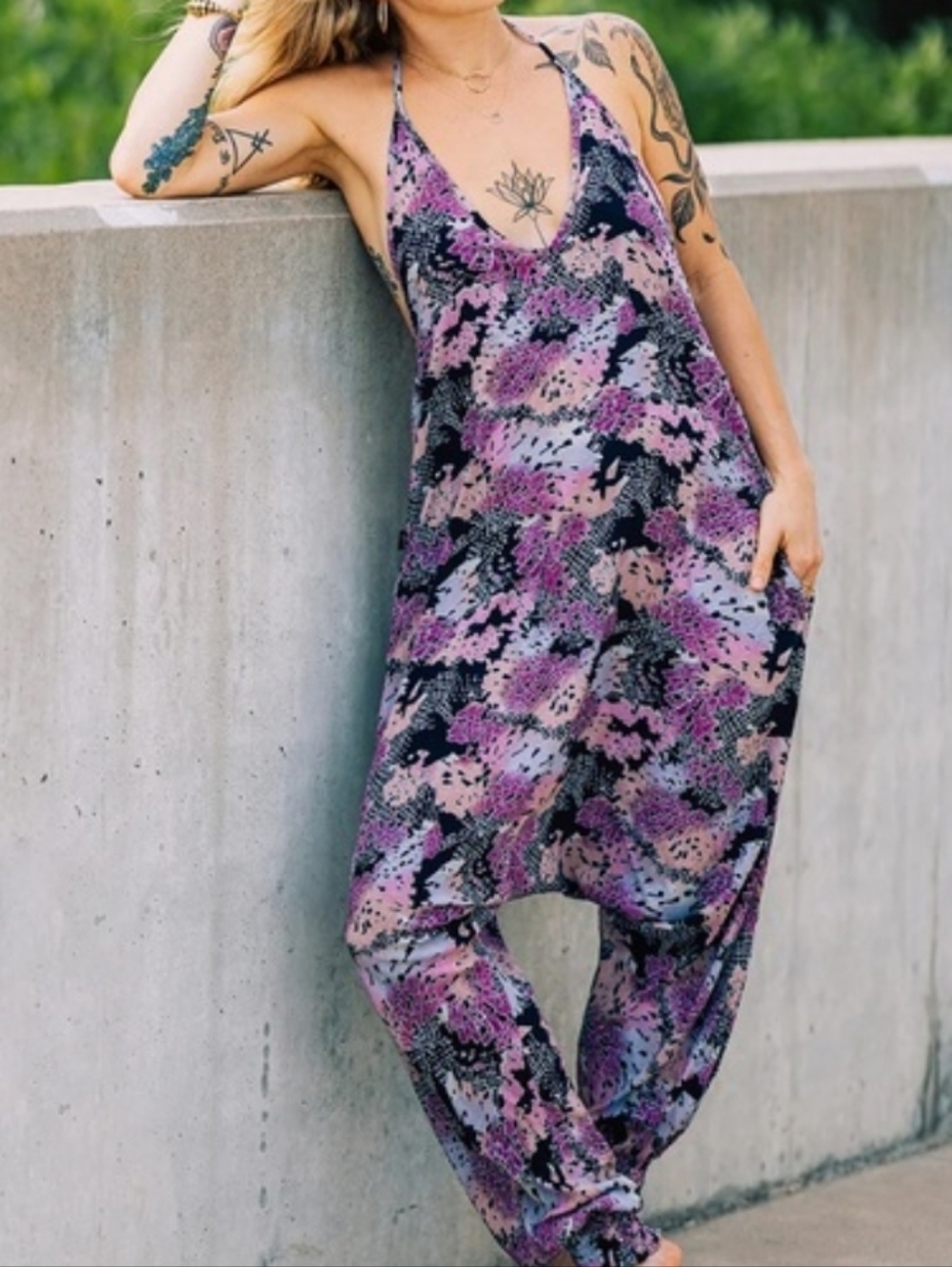 BUDDHA PANTS DIGITAL RAINBOW HAREM SAVANNAH JUMPSUIT